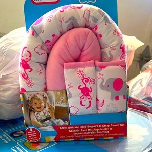 Grow with me head support and strap cover set